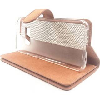 👉 Portemonnee kunstleer geen opdruk walletcase stuks bruin sand IP certificering FONU Wallet Case Samsung Galaxy A7 (2018) - 6013732347354