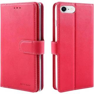 👉 Portemonnee kunstleer Geen IP certificering opdruk roze walletcase FONU Wallet Case iPhone 8 / 7 SE (2020) - 6013725736714