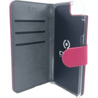 👉 Kunstleer bookcase roze stuks Geen IP certificering opdruk Celly iPhone 8 / 7 SE (2020) - 8021735722656