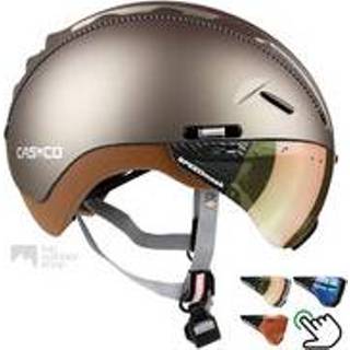 👉 Bike active Casco Roadster Olive e helm + carbonic multilayer vizier (keus uit 3) - Gratis montage!