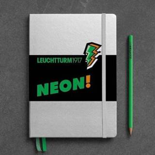 👉 Notitieboek groen medium Leuchtturm1917 notitieboekje a5 dotted neon 4004117568336
