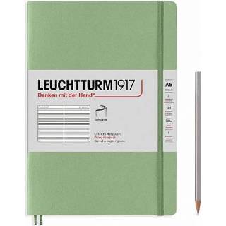 👉 Notitieboek medium Leuchtturm1917 notitieboekje softcover a5 gelinieerd sage 4004117570063