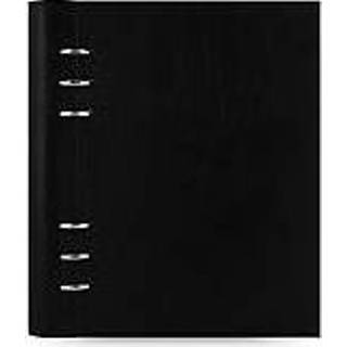 👉 Zwart Filofax clipbook, notitie a5., black