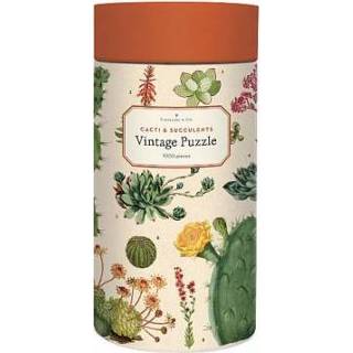 👉 Puzzel Cavallini & co vintage - cacti succulents 9781635447224