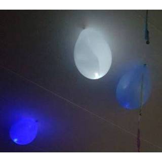 👉 Ballon wit blauw rood Led Ballonnen Rood/Wit/Blauw 5 stuks, lichten 15 uur achterelkaar op 7435127372359