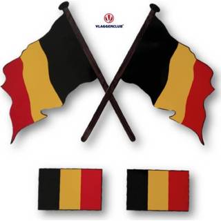 👉 Vlag Stickers Belgische 4 stuks 7430439282280
