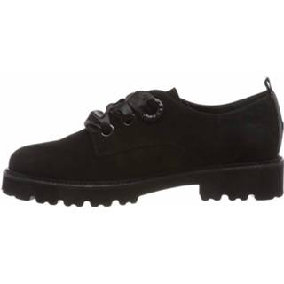 👉 Veterschoenen buitenmateriaa leer vrouwen zwart Veterschoen