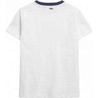 👉 Shirt 152 uniseks wit blauw Hust&Claire - Kid's Alwin Cotton T-shirt maat 152, blauw/wit 5711134801399