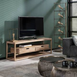 👉 Design TV meubel bruin hout Raw Industrial active Meer Bauti 7432233254210