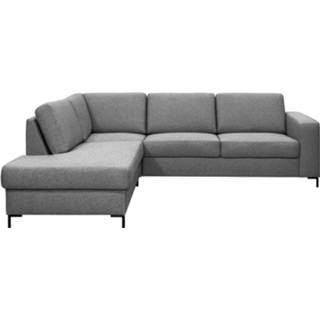👉 Hoekbank grijs stof medium Tom - lichtgrijs 90 Leen Bakker 8714901747514
