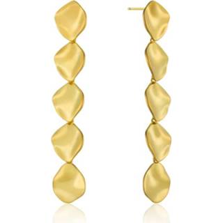 👉 Goudkleurige active Crush Multiple Disc Drop Earrings van Ania Haie