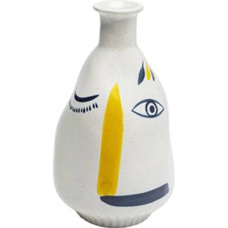👉 Vaas blauw aardewerk Pure Minimal active Kare Art Face Colore 23cm 4025621516880