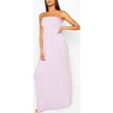 👉 Shirred Bandeau Maxi Dress, Lilac