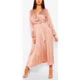 👉 Satin Pleated Midaxi Dress, Blush