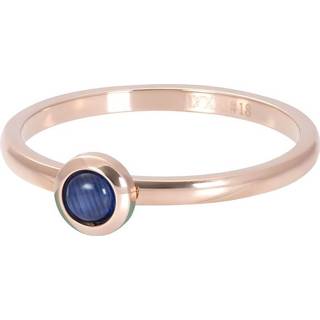 👉 Blauw edelstaal volwassenen vrouwen 18 nederlands IXXXi Vulring Natural Stone Navy Blue Rosé | Maat