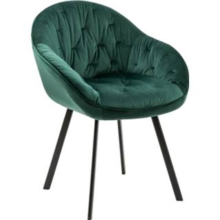 👉 Eetkamer stoel velvet bekleding groen Artistiq Eetkamerstoel 'Gaia' Velvet, kleur 4251744801989