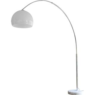 👉 Vloerlamp wit marmeren voet Artistiq 'Deen' 230cm, kleur 4251744801835