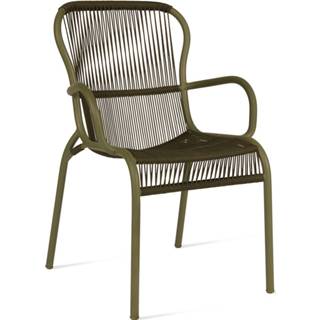 👉 Terrasstoel groen kunststof gepoedercoat aluminium belgi active tuinstoelen Vincent Sheppard Loop Dining Chair - Rope Tuinstoel Set Van 2 Moss 8720195953500