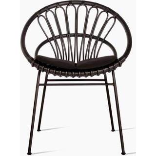 👉 Terrasstoel zwart polyethyleen staal belgi active tuinstoelen Vincent Sheppard Roxanne Dining Chair - Tuinstoel 8720195952916