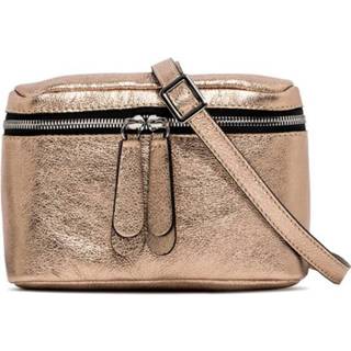 👉 Riem leather onesize vrouwen wit Laminated belt bag