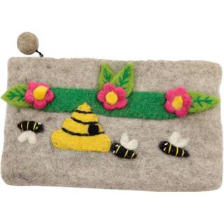👉 Potlood vilten vilt Potlood- Pennentasje Bloemen en Bijen 8717506128894