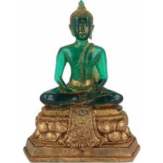 👉 Boeddha groen kunststof groot Beeld van (Groen) 8718561063656