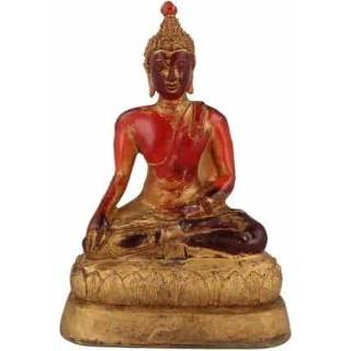 👉 Boeddha rood kunststof groot Beeld van (Rood) 8718561063663