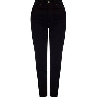 👉 Spijkerbroek vrouwen zwart Tapered leg jeans