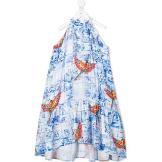 👉 Dress vrouwen blauw Azulejos