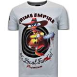 👉 Shirt XL male wit Luxe T-shirt - Crime Empire