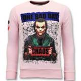 👉 Sweater XL male roze mannen Exclusieve The Joker Man