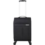 👉 Trolley zwart polyester unisex Decent D-Upright 55 black Zachte koffer 8717524858360