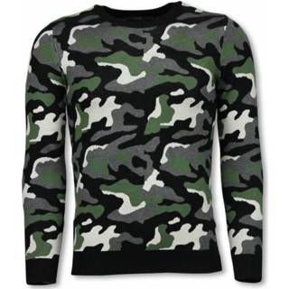 👉 Pullover XL male groen Camouflage