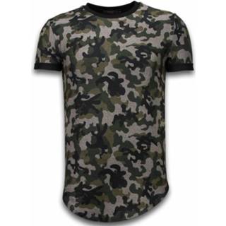 👉 Shirt XL male groen Camouflaged Fashionable T-shirt - Long Fit Army Pattern 1591118406123