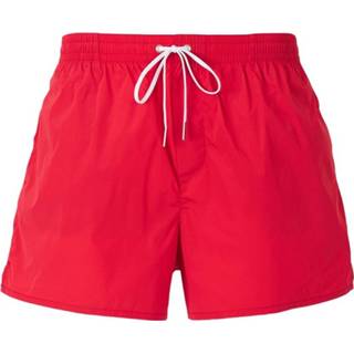 👉 Male rood Icon Print Swim Shorts