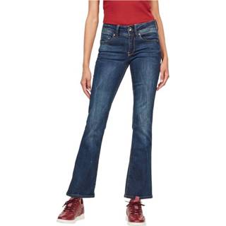 👉 Bootcut jeans blauw medium W31 W28 W33 vrouwen G-Star D01896 6553 L.32 Midge Women Denim Blue