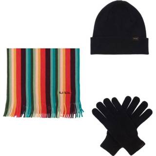 👉 Glove onesize male zwart Hat, scarf & gloves set 5059297417973