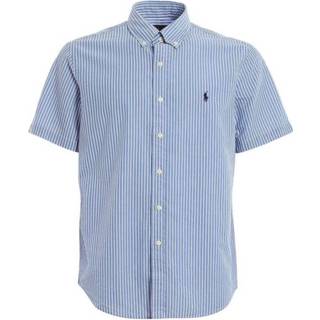 👉 Shirts korte mouw XL male blauw Short Sleeve Shirt