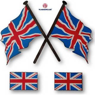 👉 Vlag groot active Stickers Britse Brittannië 4 stuks (2 varianten) 7430439280255