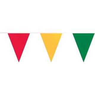 👉 Vlaggenlijn rood geel groen papier active - 10 meter | Brandvertragend 7435127332322
