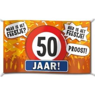 👉 Vlag active verjaardag 50 jaar 90x150cm 7435127393385