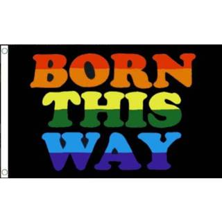 👉 Vlag active Born This Way 90x150 cm Best Value 7430439476450