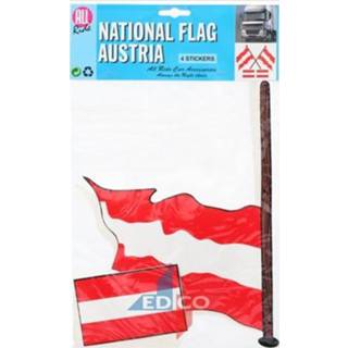 👉 Vlag active Stickers Oostenrijkse | 4 stuks - 2 varianten 7430439485469