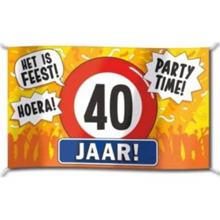 👉 Vlag active verjaardag 40 jaar 90x150cm 7435127393361