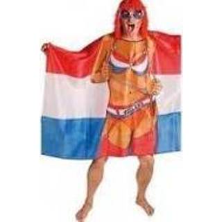 Vlag oranje active poncho Nederland Maid EK | WK en Koningsdag 150x100 cm 7435127380385