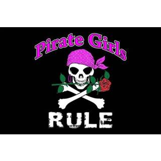 Active meisjes Pirate Girls Rule Piratevlag 50x75cm 7430439153153