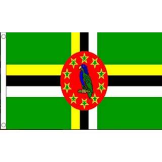 👉 Vlag active Dominica 90x150cm | Best Value 7435127449471