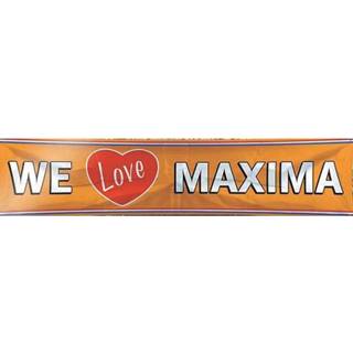 👉 Spandoek oranje active We Love Maxima | 180x40 cm 7435127381337