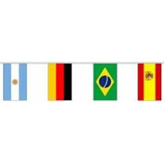 👉 Vlaggenlijn stof XXL active van WK 2018 met alle landen 20m 7435127366396