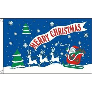 👉 Active Kerstvlag Merry Christmas 60x90cm 5053737019673